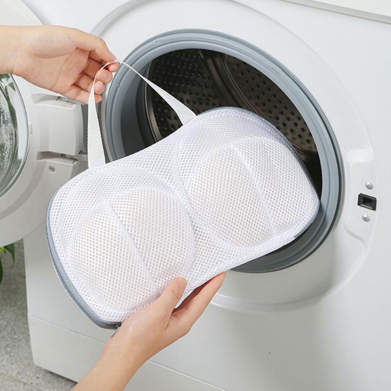 Многоразовый мешок для стирки деликатных вещей, утолщенная вентилируемая сетка, предотвращающая скручивание, машинная стирка, органайзеры для бюстгальтеров, нижнего белья, кружевного белья