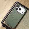 Модный Элегантный Кожаный Чехол Для Телефона С Магнитной Текстурой Для iPhone 17 Pro Max 16 Plus 15 14 13 12 Удобный Хват Для Обложки Magsafe