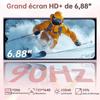 Telephone Portable OUKITEL C62 16GB+128GB 6,88" 5150mAh Smartphone Android 15 13MP Caméra Dual SIM 4G/NFC/Fingerprint/Face ID Or