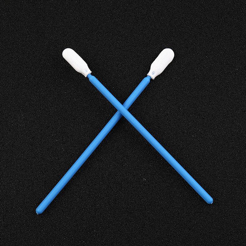 100 шт. Промышленные ватные палочки Нетканые Антистатические Удаление пыли Для Линзы фокусировки волоконного лазера и Защитных окон Инструменты для очистки