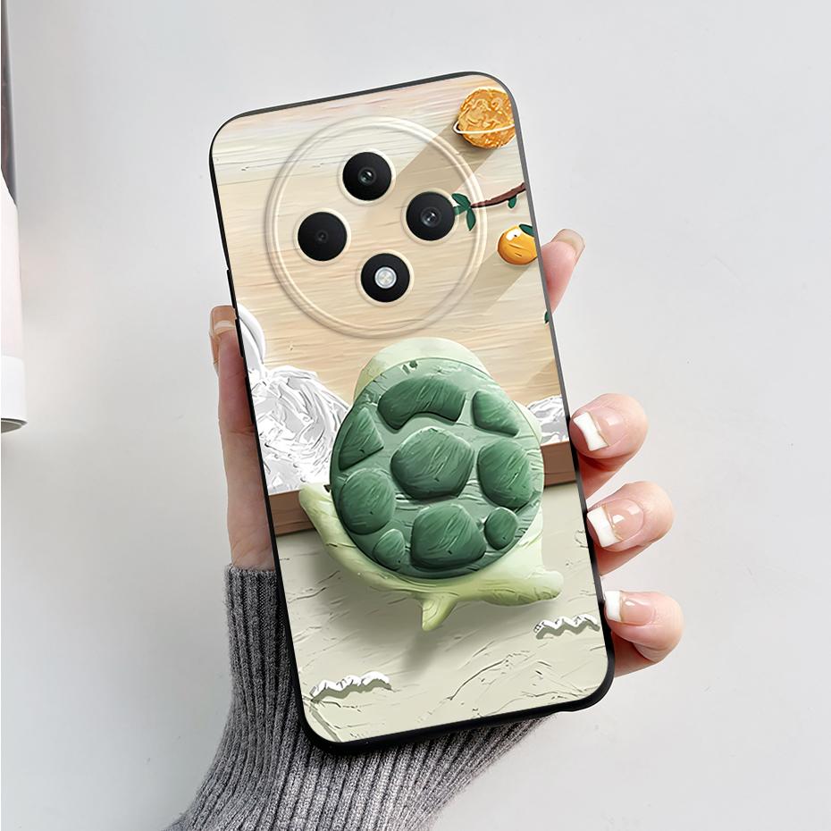 Чехол для OPPO Reno 12 FS 5G Медведь Лягушка Силиконовый Мягкий Чехол для Телефона для Oppo Reno 12 F Чехлы Reno12 FS Reno12FS 12 F 12F 12FS 4G 5G