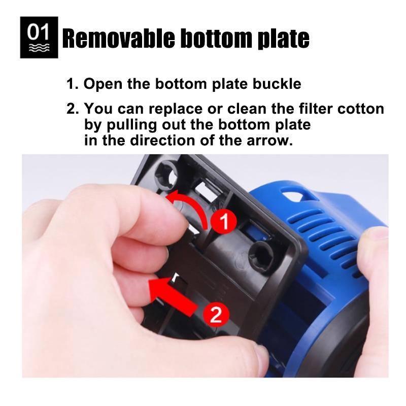 IPX8 5W/20W/35W/45W/80W Motor Submersible 0.9-3.6M 500-3500L/H Water Pump 220V