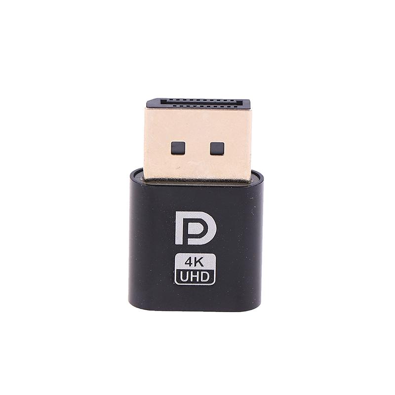 4K Displayport Dummy Plug DP Виртуальный Адаптер Дисплея Настольные Аксессуары Для ПК Графической Видеокарты