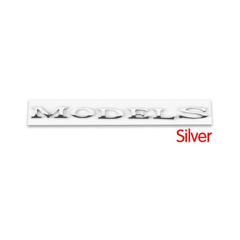 CQPKJ1 For Tesla- Car Front Emblem Rear Trunk Emblem Suitable for Model 3 Mode Y metal logo replacement rear and rear logos blackening