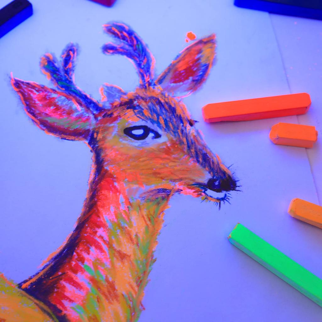 Мягкая пастель Artecho, 48 штук, 46 цветов, 4 флуоресцентных цвета, дополнительные бесплатные черно-белые квадратные мелки для художественных принадлежностей и