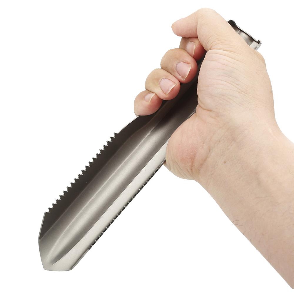 Сверхлегкая титановая ручная лопата, многофункциональный инструмент, шпатель с сумкой для переноски для садоводства