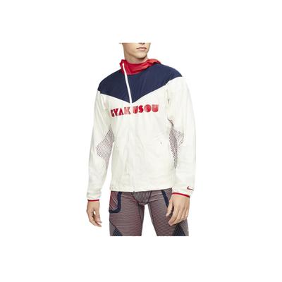 X Gyakusou Colorblock Letter Zip Hooded Jacket Мужская куртка Парусно-белый CU1580-133