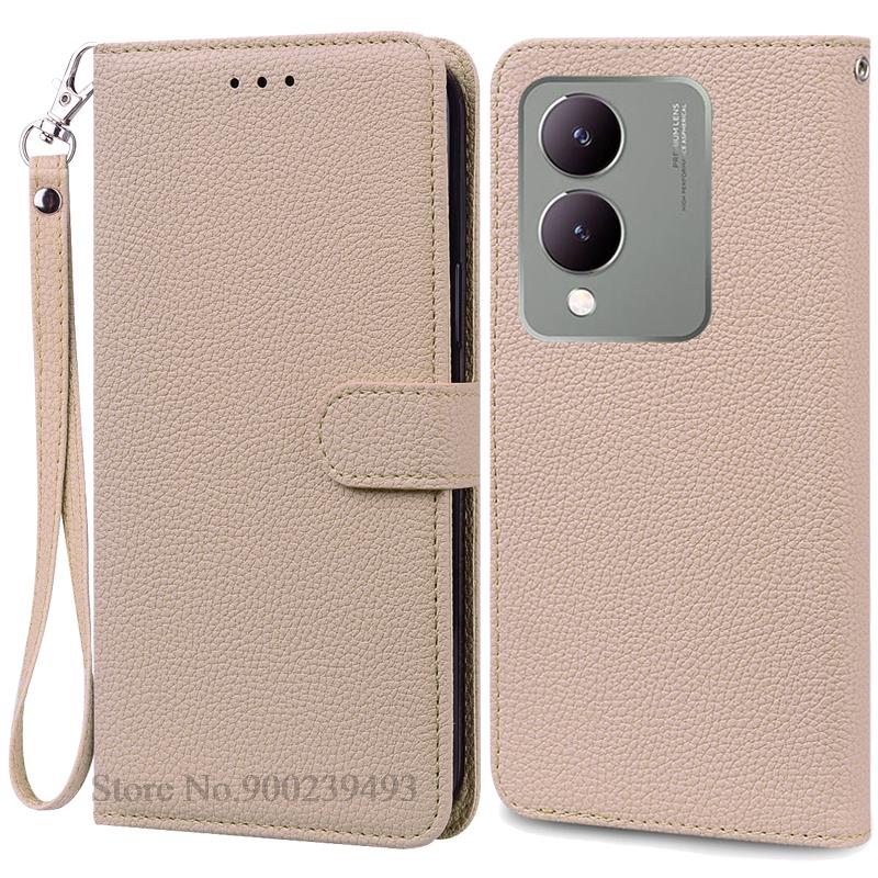 Для Vivo Y17S чехол кожаный кошелек-книжка для Vivo Y17S чехол Чехлы для Vivo Y17S VivoY17S чехол для телефона защитный чехол