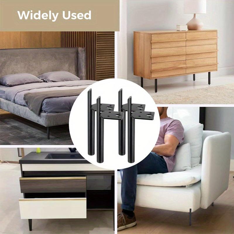 4 шт. Ножки для мебели, Ножки для журнального столика, Металлические ножки для мебели для дивана, шкафа, Боковой монтаж, Мебель DIY, Сменные ножки