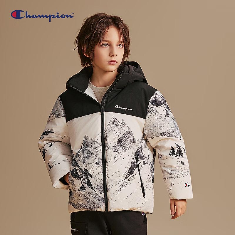 Champion Зимняя пуховая куртка с капюшоном для мальчиков