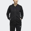adidas Htt Stretch однотонная повседневная спортивная толстовка с капюшоном женская куртка черного цвета EH3881