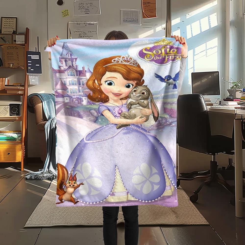 Purple Princess Floral Background Blanket Blanket Sofa Blanket Office Rest Blanket Bedroom Nap Blanket