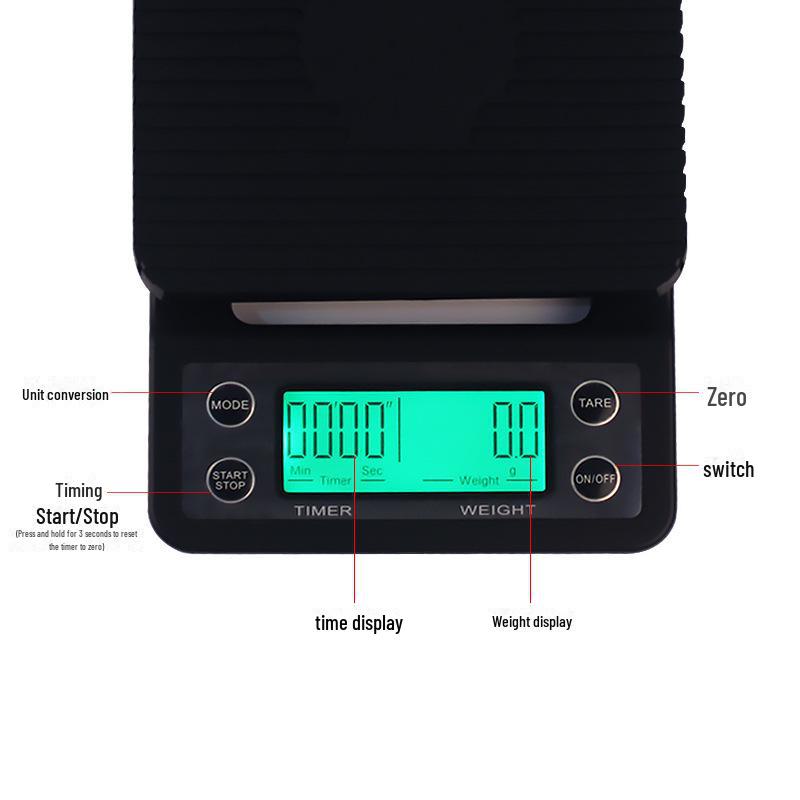 Кофейные весы V60 Precision с таймером — точность 0,1 г для заваренного вручную кофе одного сорта