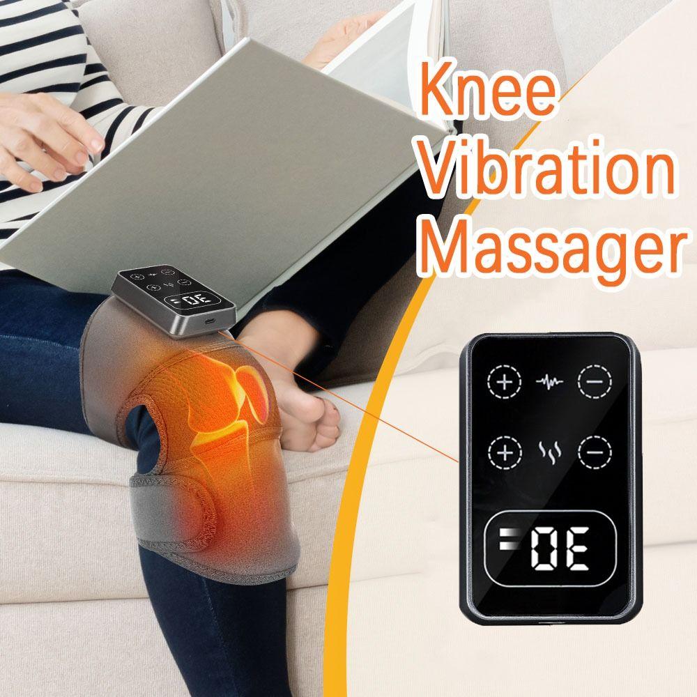 Rechargeable Heat Knee Massage Brace Multifunction Knee Joint Massager for Men and Women