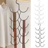 Scarf Storage Rack Hanging Multi Hooks Large Capacity Anti-slip Great Load Bearing Stainless Closet Stockings Leggings Organizer Yoga Pants Hanger