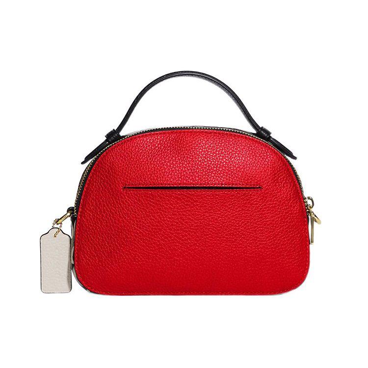 Coach X Disney X Keith Haring Коллаборация Сумка-тоут Serena 21 с принтом Микки Мауса На молнии Съемный плечевой ремень Из натуральной кожи с тиснением под гальку C6977-IMRGO