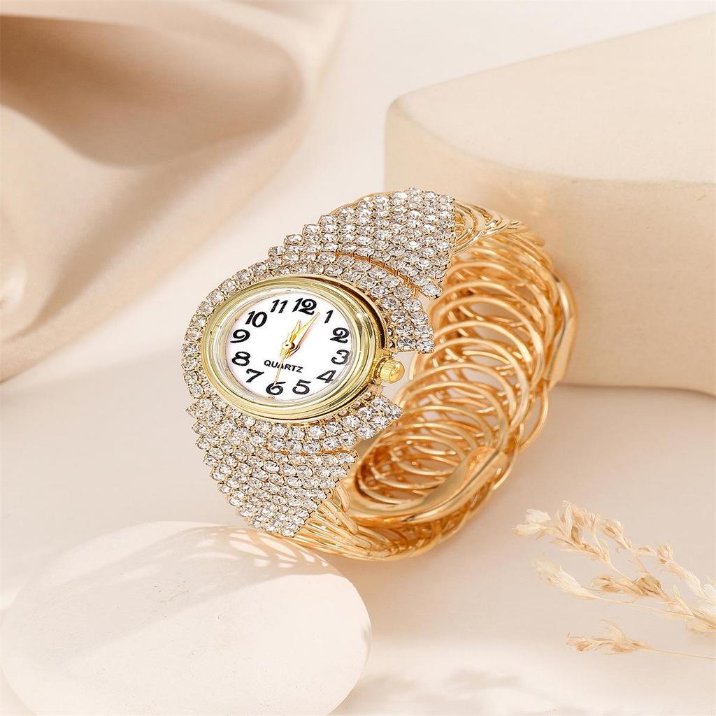 Новые женские кварцевые наручные часы из сплава с браслетом в виде крыльев, полностью инкрустированных бриллиантами
