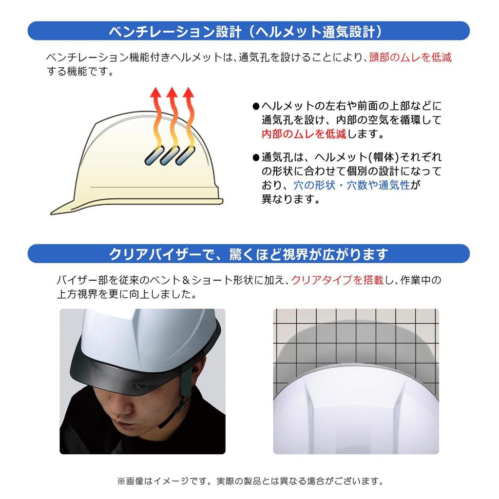 Шлем для работы ПК прозрачный козырек с вентиляционными отверстиями SC11PCLV RA3 UP Wind Flow [Midori Anzen] желтый/дымчатый