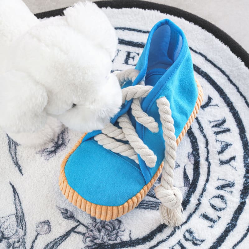 [Питомец] Плюшевая игрушка в форме кроссовок Синяя