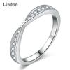 Классическое кольцо Lindon из медного сплава с цирконием, женские ювелирные изделия, свадебный подарок для вечеринки