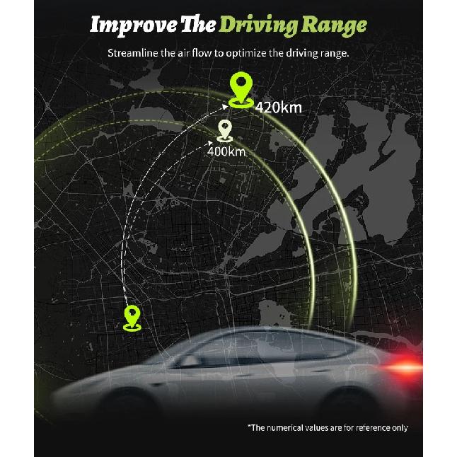 4PCS 19 Inch Knife Wheel Cover Design For TESLA Model Y 2020-2024 Hubcaps Performance Wheel Cap Full Rim Cover Accessories
