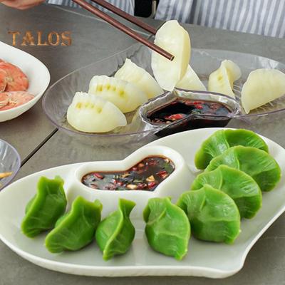 Сервировочный набор для чипсов и дипов Разделенное сервировочное блюдо Тарелки для суши с отделением для соуса Сыры Поднос для подачи закуски из пельменей Тако Суши