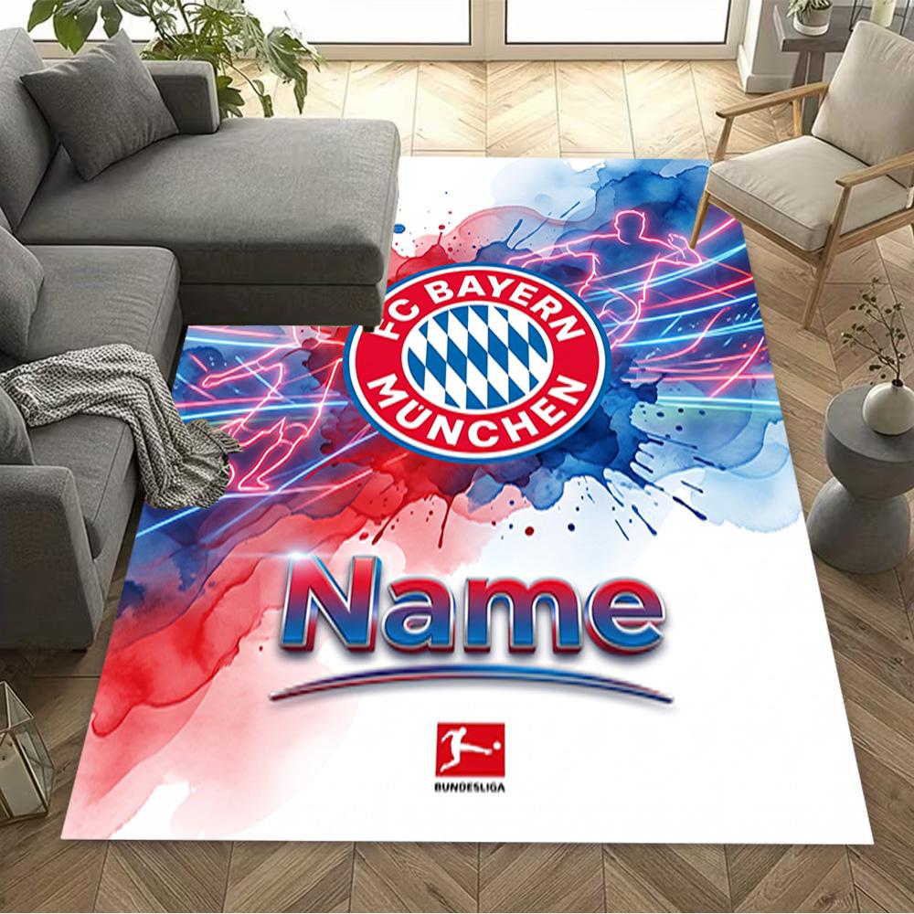 Bayern Munich Fan Artwork Carpet Suitable for Game Room Entryway Kitchen Outdoor Anti-slip Rug Decorate Offices Wedding Party Gift