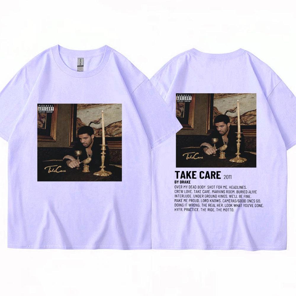 Рэпер Дрейк Музыкальный Альбом Take Care Футболка Мужчины Женщины Мода