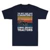 The Best Dads Have Daughters Who Drive Tractors Vintage Unisex's T-Shirt Black Tee