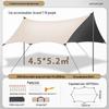 OEING Outdoor Black Glue Tarp Tent