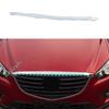 Для Mazda CX-5 CX5 2012 2013 2014 2015 2016 Автомобиль ABS Хром Панель Передний Двигатель Машина Гонки Решетка Решетка Капот Стикер Отделка Лампа