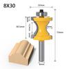Router Bit Molding Alloy Bullnose Face Hard High Bead Column Strength Milling Cutter for Woodworking