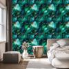 Wallpaper Ink Turquoise, Sea Blue and Bottle Green 50x1000