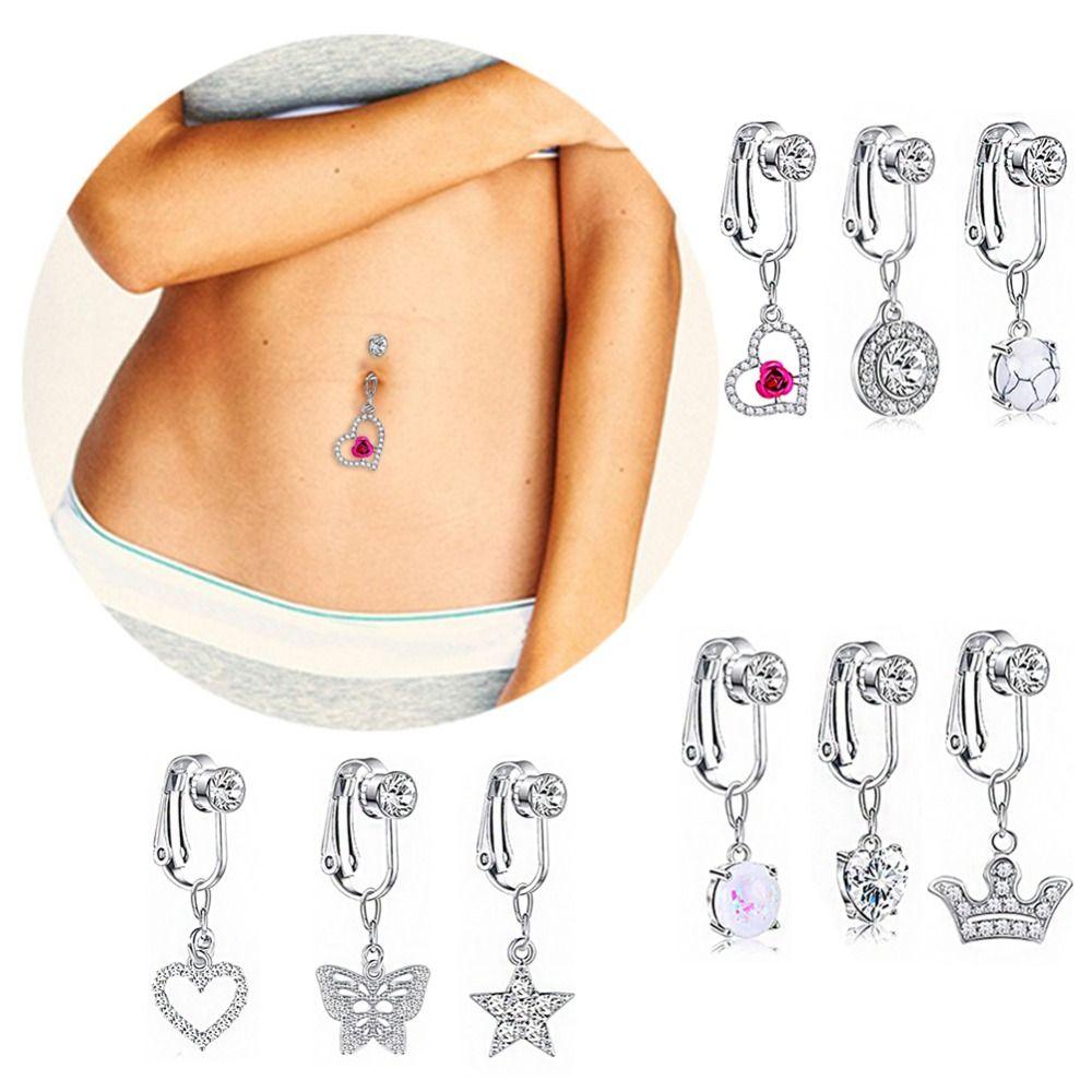 Umbilical Button Butterfly Body Jewelry Belly Button Ring Navel Ring Belly Piercing Jewelry