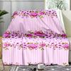 Floral Fantasy blanket Personalized Name Flannel Blanket Soft Cozy Plush Throw for Sofa Bed Lightweight Home Décor