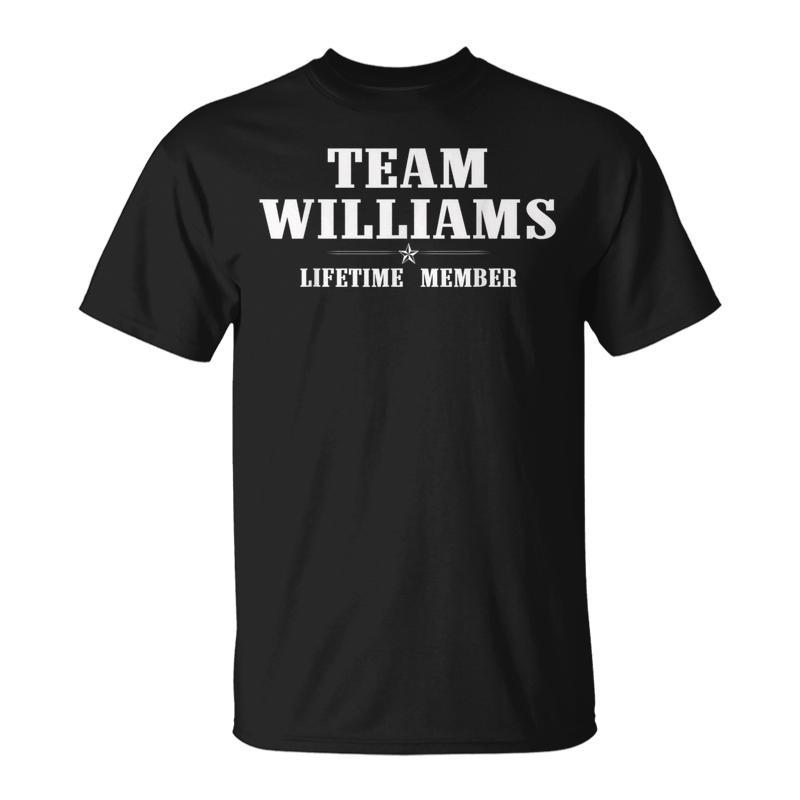 Team Williams Surname Family Last Name T-Shirt