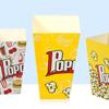 10Pcs Popcorn Box Snack Container Disposable Food Packaging Box Paper Cup Bucket Theme Birthday Party Dessert Organizer