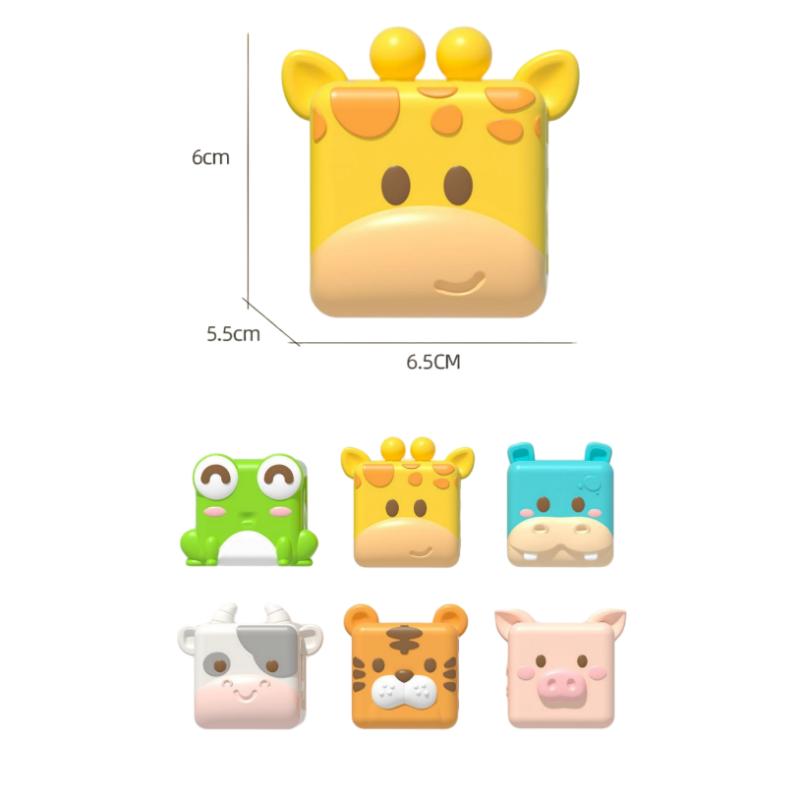 Игрушки Игрушки Игрушки Детские для Ванной Монтессори Животные Познавательные Плавающие в Воде Мягкие Строительные Блоки для Составления Безопасные для Прорезывания Зубов Сжимаемые Сенсорные
