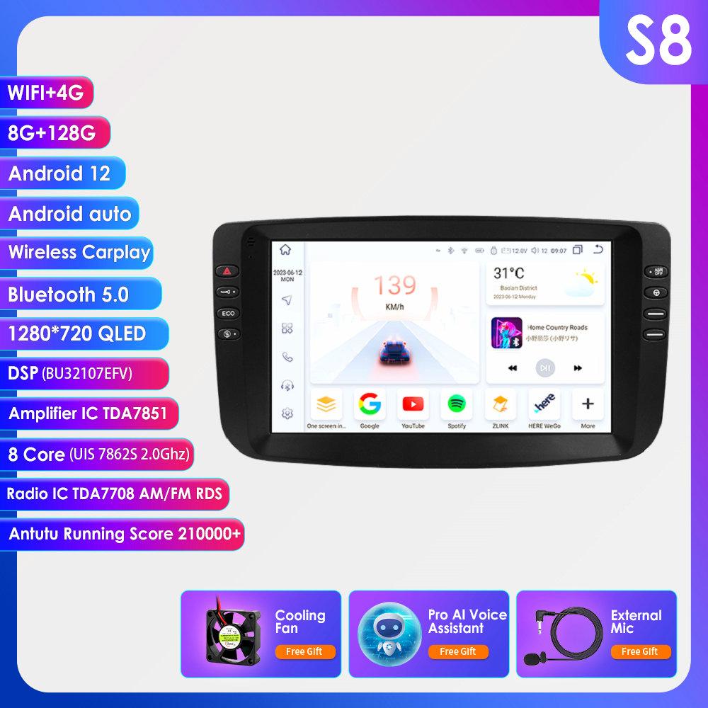 9-дюймовый Carplay 4G 2 Din Android 13 автомобильное радио для Fiat Linea 2012 - 2015 Fiat Punto EVO мультимедийный видеоплеер Navi GPS DSP WIFI интеллектуальный экран