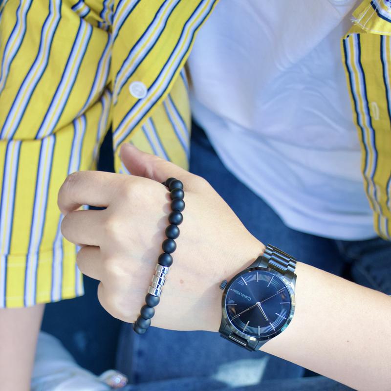 Calvin Klein Браслет из титановой стали серии 'Transfer Bead' для мужчин 35000104