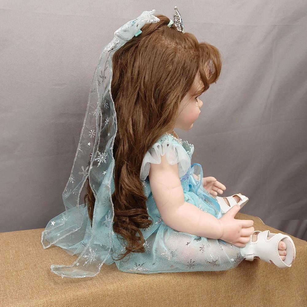 Куклы Baby Reborn, цельное силиконовое тело для девочек, как настоящие, 55 см, с укорененными волосами для девочек, Bebe Reborn для детей, Рождественский подарок