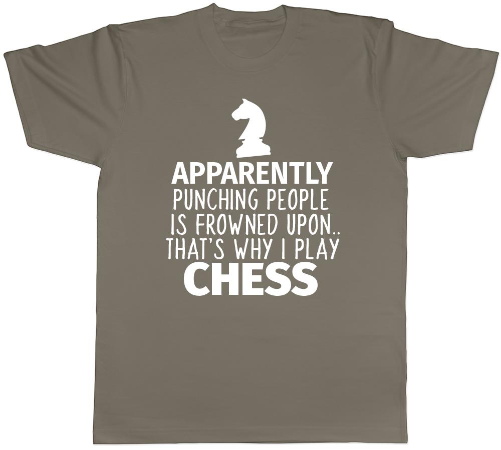 Punching People is Frowned Upon Unisexs Unisexs Ladies Unisex Funny Chess TShirt