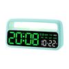 Mood Light Alarm Clock Large LED Table Clock with Handle Brightness Adjustment Time Date Week Display Desktop Clock Home Decor