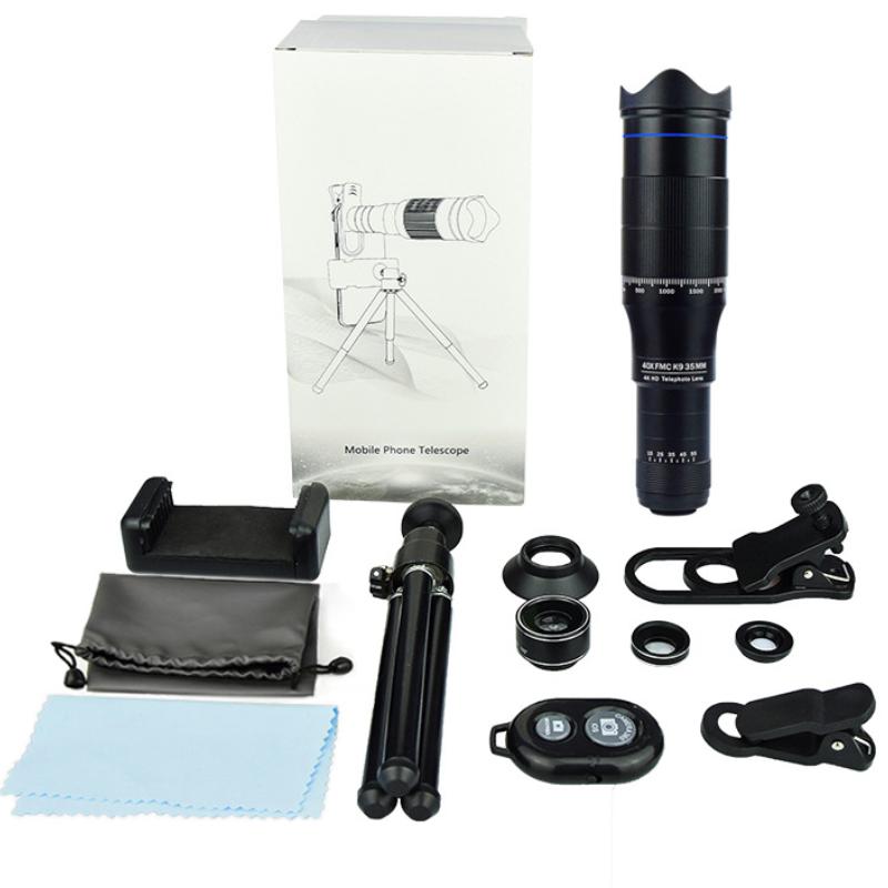 Телескоп 40x Телеобъектив Hd Внешняя съемка Рыбалка Живой концерт Профессиональный телескоп для мобильного телефона