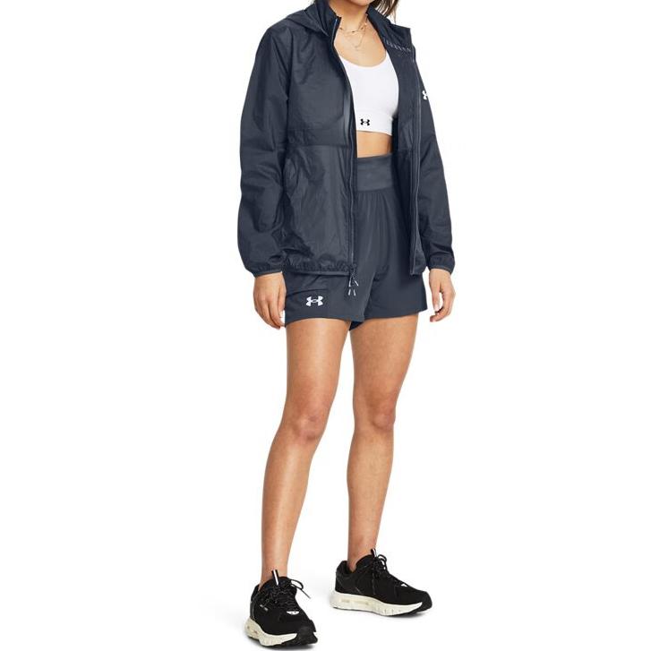 Under Armour Запуск Solid Удобные спортивные повседневные шорты женские шорты Storm-Gray 1383360-044