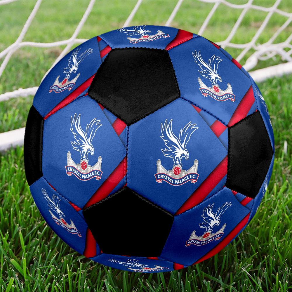 Crystal Palace F.C Soccer Ball Colorful All Ages Machine Stitched PVC Competition Ready Durable High-Bounce.SIZE5