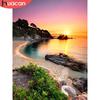 HUACAN 5D Алмазная вышивка закат полная квадратная картина пейзаж украшение дома новое поступление мозаика подарок ручной работы