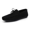 Fashion Spring Red Suede Loafers Slip On Walking Driving Shoes for Men Soft Leather 2025 Comfortable Casual Man Flat Shoes Zapatillas