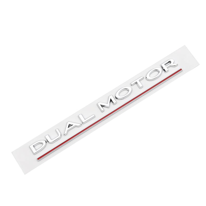 Car SpaceX Dual Motor Sticker Fender Side Decal For Tesla Model Y S 3 X Letters Space Logo Rear Emblem Badge Trunk Accessories