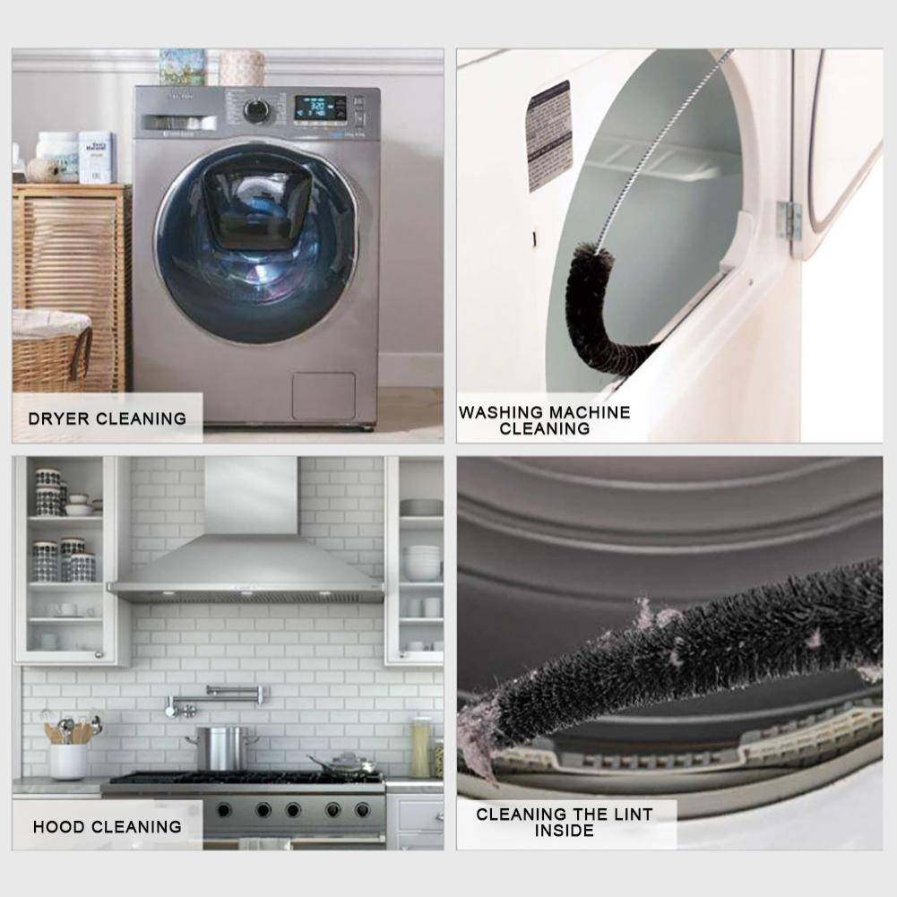 Щетка для чистки домашней стиральной машины Щетка для чистки труб Щетка для чистки Длинный гибкий шнек Средство для удаления ворса Сушилка Очиститель вентиляционных отверстий